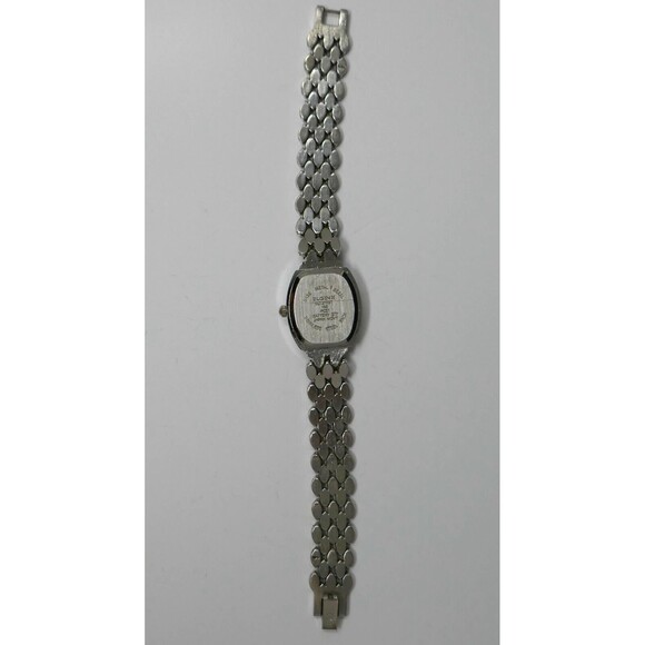 Elgin II Crystal Marcasite Silver Tone Ladies Quartz Watch NEW BATTERY main image 8